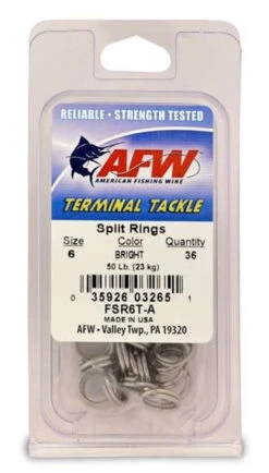 American Fishing Wire SS Split Rings -Daiwa Fishing Shop american fishing wire ss split rings 29044.1651171813