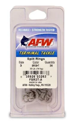 American Fishing Wire SS Split Rings -Daiwa Fishing Shop american fishing wire ss split rings 48630.1651171813