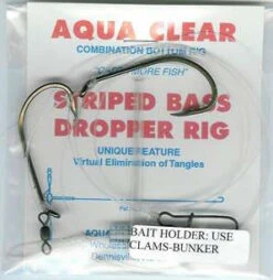 Aqua-Clear ST-6 Striped Bass Dropper/Tandem Rig