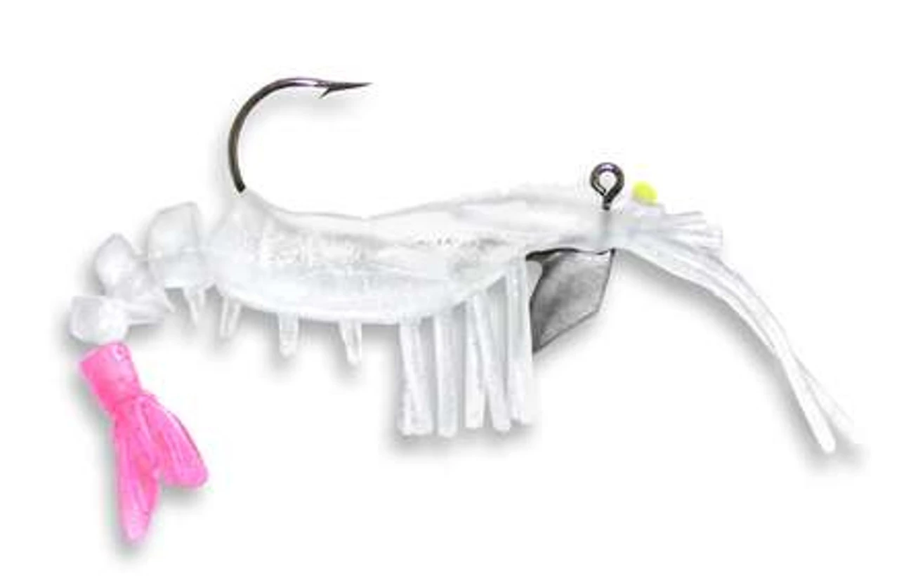 Egret Baits Vudu Glow Shrimp Lures 3 Egret Baits Vudu Glow Shrimp Lures