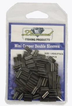 Momoi Diamond Mini Copper Double Sleeves - 100 Pack -Daiwa Fishing Shop momoi diamond mini copper double sleeves 100 pack 14251.1651076054