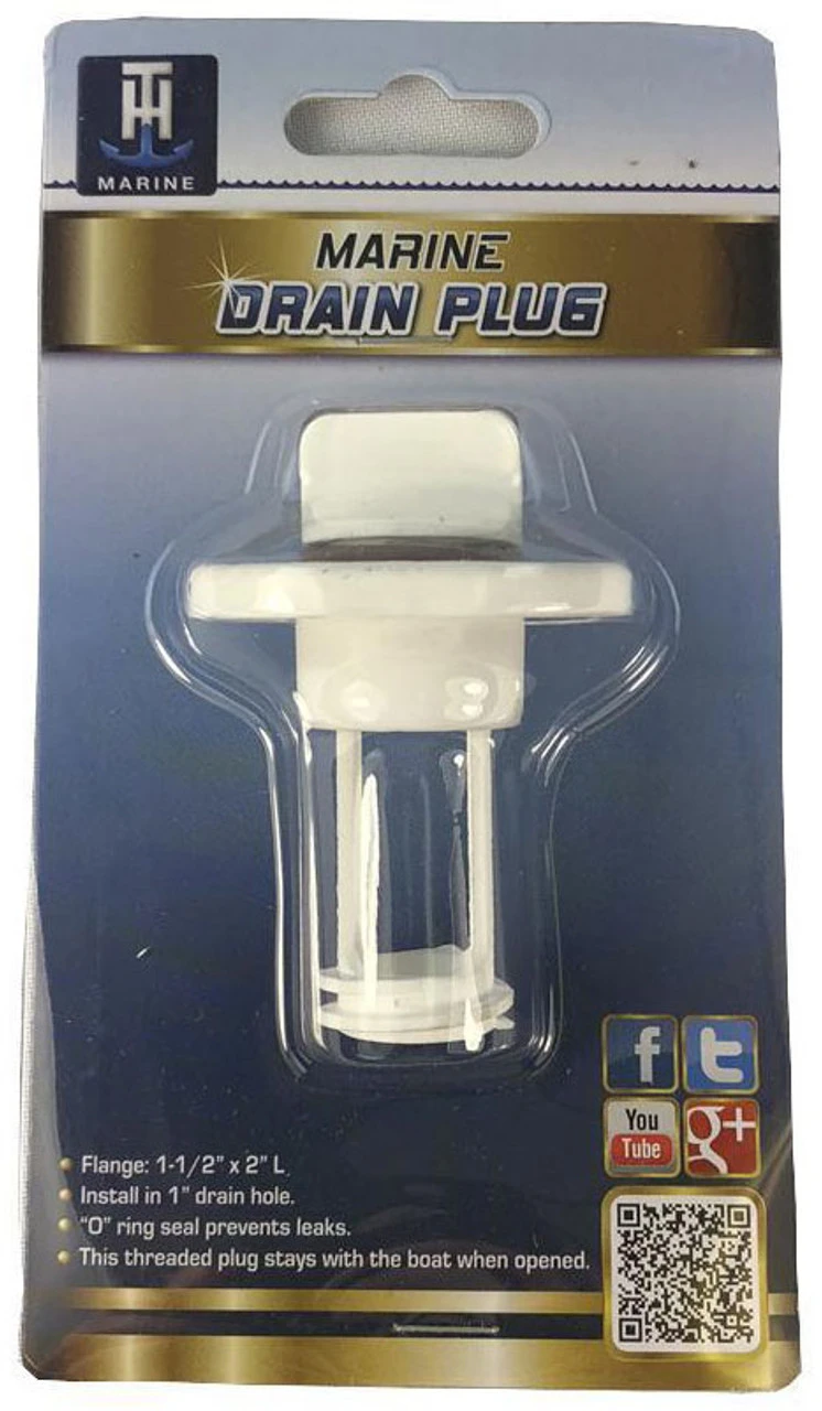 T-H Marine Drain Plug - Self Retaining 4 T-H Marine Drain Plug - Self Retaining - Image 2